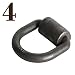 DC Cargo Mall Four Weld-On D Ring Tie Down Anchors | 5/8 Forged Steel D Rings with Welding Clips primary