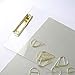 UNIQOOO 2 Pack Thick Clear Acrylic Clipboard with Shiny Gold Finish Clip, Perfect for Modern Arts Lover and Style Expert, Calligrapher, Office, Seminars, Workshops, Home School, Classroom and Event