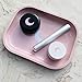 Metal Tray Small Pink Lightweight Tray - Curved Edges and Smooth Surface - 5.5 x 7 inch - Travel