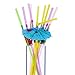 Blulu 100 Pieces Umbrella Disposable Bendable Drinking Straws for Luau Parties, Bars, Restaurants