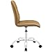 Modway Prim Mid Back Office Chair, Tan