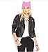 Cat Hat Hot Pink Black For Men Women's March US Handmade Winter Hat (Pink)