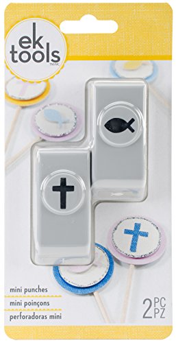 EK Success EKS5410084 Punch Mini 2 Piece Cross & Fish
