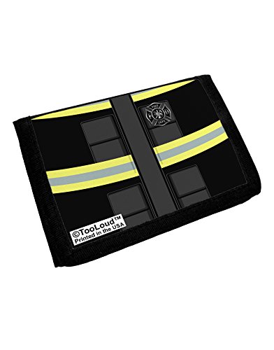TooLoud Firefighter Black AOP Trifold Wallet All Over Print