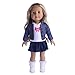 Doll Clothes for 18 Inch Dolls - Winter 3 Piece T-Shirt Jeans Shirt Pleated Dress for 18 inch American Girl Dolls Generation