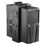 HumanCentric Adjustable Under Desk Computer Mount and Wall Mount | CPU Holder That Fits Most PC or Computer Cases