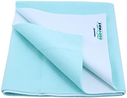 Cozymat Soft, Waterproof, Reusable Mat/Underpad/Absorbent Sheets/Mattress Protector (Size: 200cm x 260cm) Sea Green, Double Bed