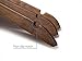 Topline Classic Wood Shirt Hangers - Walnut Finish (10-Pack)