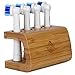 Eco-Friendly Bamboo Toothbrush Holder for Oral B Toothbrush Heads (Does not fit iO Heads). Plastic-Free, Eco-Friendly, Hand-Made Electric Toothbrush Head Holder. Help Save The Planet.
