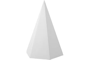 DIYEAH Geometrical Drawing Model White Art Sketch Figure Model for Sketching Practice, Desktop Gypsum Sculpture for Students and Exam Preparation, 8.85 X 6.29 X 6.29 Inch
