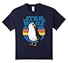 Kids Star Wars Last Jedi Porg Retro Stripes Logo Graphic T-Shirt 12 Navy