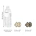 Adult 40th Birthday - Gold - Dessert Cupcake Toppers - Birthday Party Clear Treat Picks - Set of 24