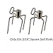onlyfire 6008 Rotisserie Meat Forks(1-Pair) for Weber and Other Model Grills - Only Fits 5/16