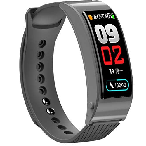 Sunward Smart Bracelet Bluetooth Phone Headset 2 in 1 Smart Bracelet Fitness Tracker with Sleep Monitor, Pedometer Watch for Kids Women and Men (Gray)