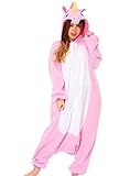 UBeauty Unisex-adult Kigurumi Onesie Unicorn Pajamas (L, Pink)