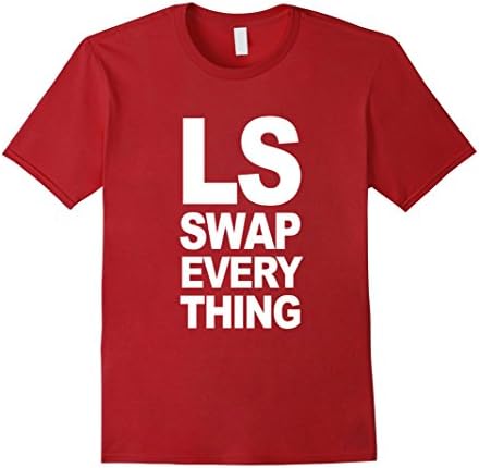 Mens LS Swap Everything (White Design) Large Cranberry