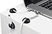 Cable Clips Black - Cord Keepers - Wire Holder for Desk - Charger Cord Holder - Multipurpose Organizer Clips - Clips To Hold Cables - Cable Reel System - 6 Pack - Cord Holder for Car