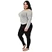 Women's Cotton Plus Size Leggings Black 5X