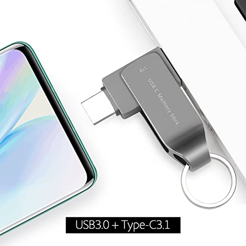 USB Flash Drive 1TB USB C Memory Stick Android Phone Photo Stick 1TB