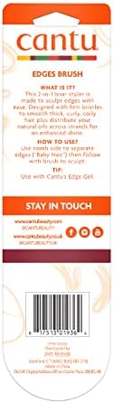 CANTU Hair Accessories Edges Baby Hair Styler 2-in-1 Boar Brush Comb view 2