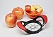 Apple Slicer, Wedger, Cutter and Corer with Easy Rubber Grip Handles and Stainless Steel Blades by Happy Gourmet Kitchenware