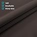 Flamingo P Thermal Door Curtain French Door Curtain Panel - Blackout Drapes for Patio Door/Glass Door Curtain, Full Privacy and Tool Free Single Door Panel, 26 x 68 Inches, Brown