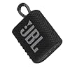 JBL GO 3 draadloze, draagbare Bluetooth-luidspreker met geïntegreerde lus voor onderweg, USB C-oplaadkabel, zwart