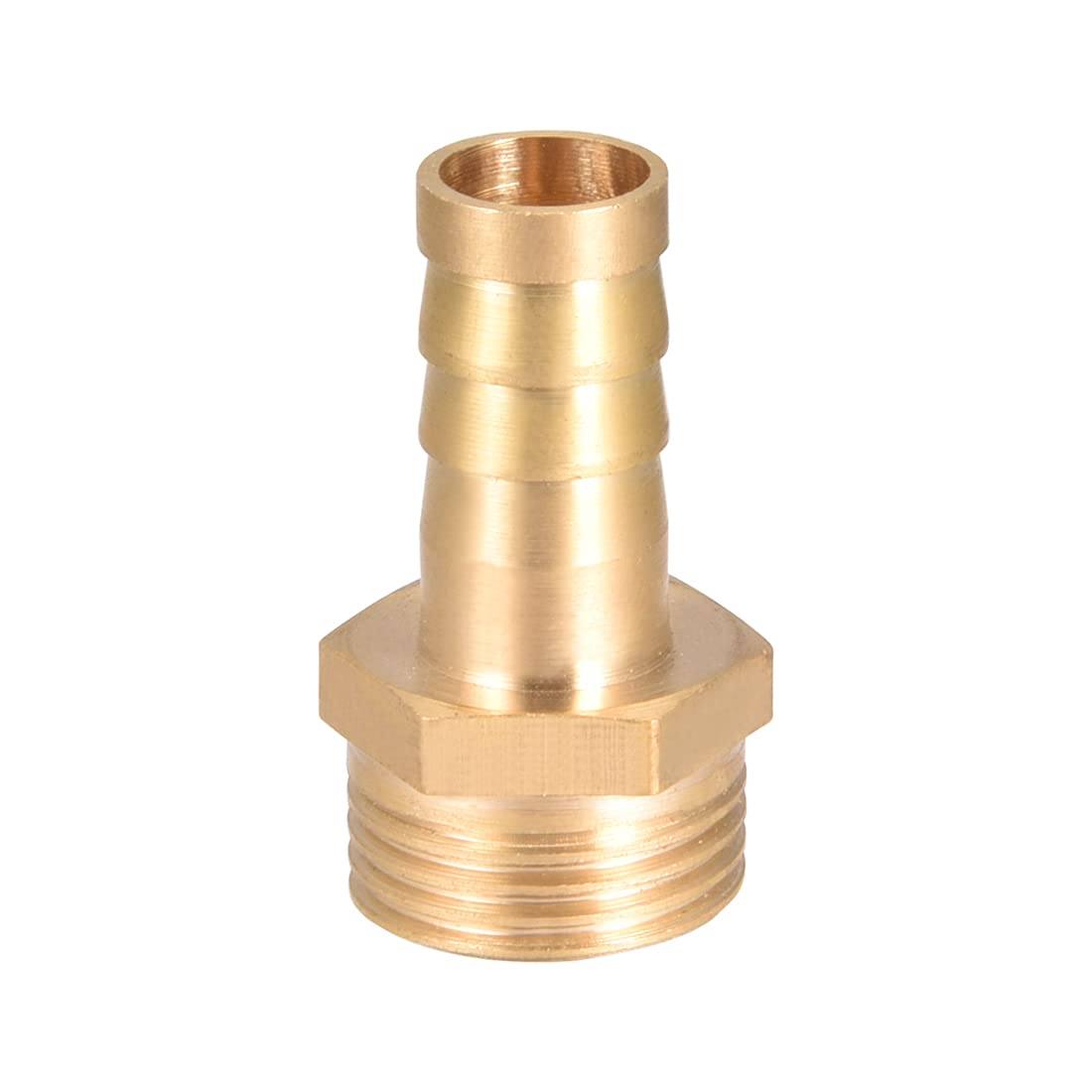 sourcing map Brass Hose Barb Fitting,Connector,10mm Barb x G3/8 Male Pipe Adapter