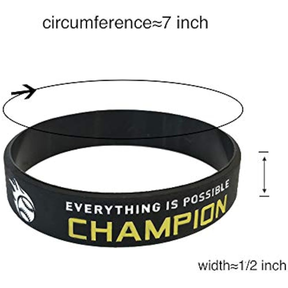 baseball silicone bracelets