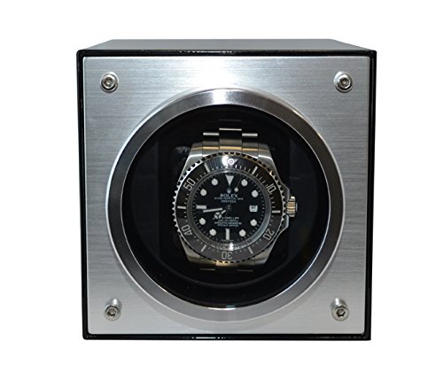 Pangaea S700 Single Automatic Metal Watch Winder Carbon Fiber (Battery Operated or AC Powered) - Thumbnail 2