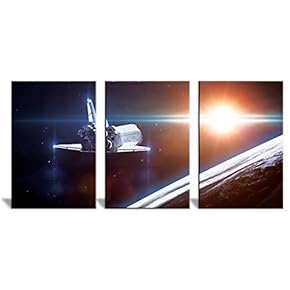 NWT Canvas Wall Art Deep Space Universe Painting...