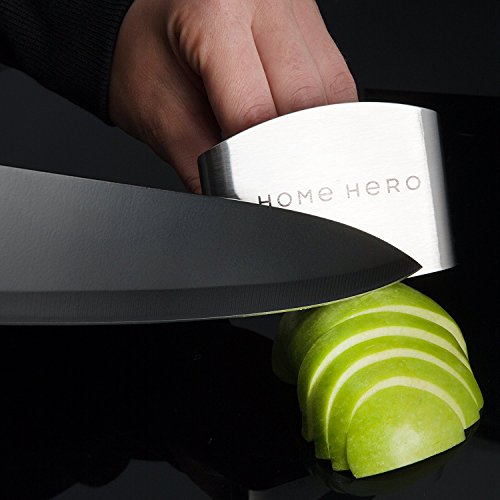 Home Hero Kitchen Knife Set with Sharpener High Carbon Stainless