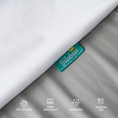 Biloban Pack and Play Sheets Waterproof 2 Pack, Fitted Pack n Play
