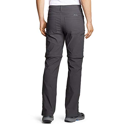 Eddie Bauer Men's Guide Pro Convertible Pants, Dark Smoke, 34W x 32L