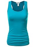 JJ Perfection Women's Knit Racer Back Tank Top JADE XL