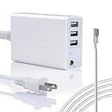 Wakeach 45W/60W USB Charger for MacBook Air 11 13 inch MacBook Pro 13inch(Before 2012 Mid), Replacement for Magsafe 1 Power Adapter L-Tip Connector,MacBook Power Supply Portable Travle Wall Charger