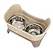 Neater Feeder Express Mess Proof Dog Bowls Elevated for Medium to Large Sized Breed, No Spill Raised Dog Food Bowl Stand, Stainless Steel Food and Water Bowl Set, Pet Dish Feeding Station, Cappuccino