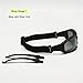 EnzoDate Polarized Daisy One X7 Army Sunglasses, Military Goggles 4 Lens Kit, Men War Game Tactical Outdoor Sunglasses (Black, 1 Lens Polarized (Out of 4))