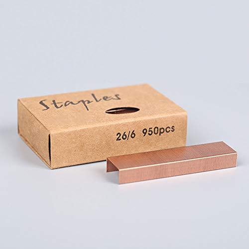 MultiBey Rose Gold Staples Stapler Refill Standard Size #12, 4 Boxes per Pack (Rose Gold) - Thumbnail 5
