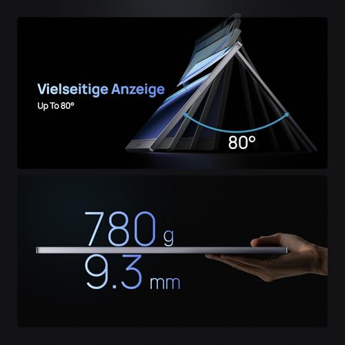 ARZOPA 16.1 Inch 144Hz Portable Monitor with Storage Bag, 106% sRGB FHD 1080P 144Hz Gaming Monitor, Ultra Slim - Eye Protection, External Second Screens for Laptop/PC/Mac/PS5/Xbox - Z1FC Grey