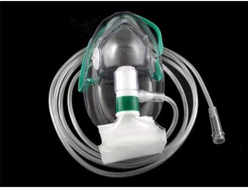 ADULT Non-Rebreather Oxygen Mask (full non-rebreather) AKA NRB, Case of 50 Medsource International