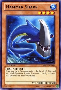 Yu-Gi-Oh! - Hammer Shark (GAOV-EN008) - Galactic Overlord - 1st Edition - Rare