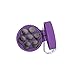 Honoro Portable Ashtray with Lid for Outdoor,ABS Smokeless Windproof Cigarettes Ashtray with Keychain,Purple