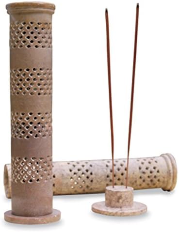 Soapstone Natural Stone Tower Incense Holder Burner