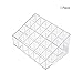 Adorox 1pc of 24 Stand Transparent Acrylic Trapezoid Makeup Cosmetic Lipstick Lip Gloss Display Stand Organizer Office Supplies (Clear (1 Piece))