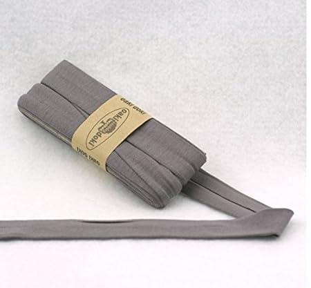 Oaki Doaki Jersey-Einfassband 3m, elastisches Schrägband, Breite: auf 2cm vorgefalzt, taupe (026)