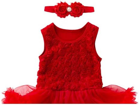 Girl Tutu Dresses Sleeveless Toddler Baby Kids Child Flower Princess Casual Dress +Headband Outfits Set