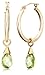 Amazon Collection 10k Yellow Gold 3-Piece Briolette Gold Hoop Earrings