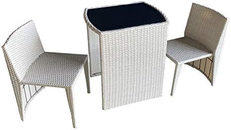 Amazon 高級人工ラタン コンパクトチェア テーブル 3点セット 組立不要 ベランダ ブラウン ウィッカー ガーデンファニチャー Bt C3swg ダイニングセット オンライン通販