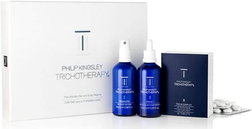 Philip Kingsley Trichotherapy Regime 3-Piece Kit for Fine/Thinning Hair (2 x 100ml, 90 Tablets),PHI622